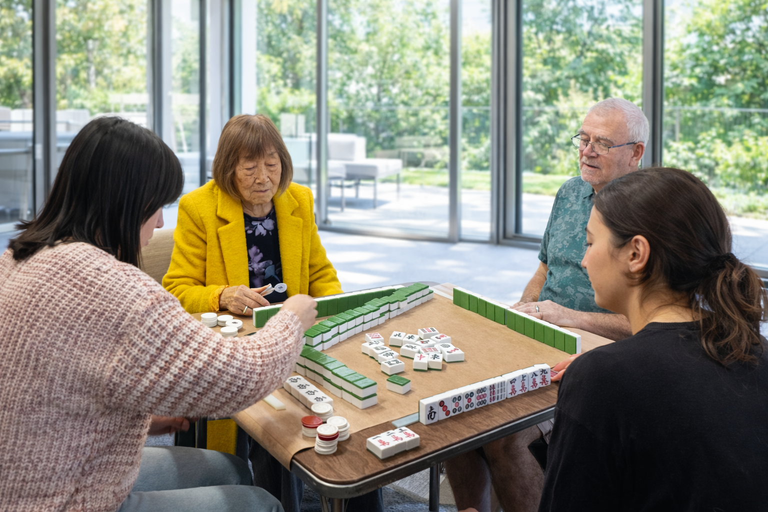 Beginner-friendly in-person mahjong class in the Central Valley